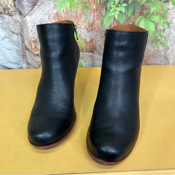 KORK-EASE Black Leather Natalya Ankle Boots, 7/38 - Picture 4 of 10